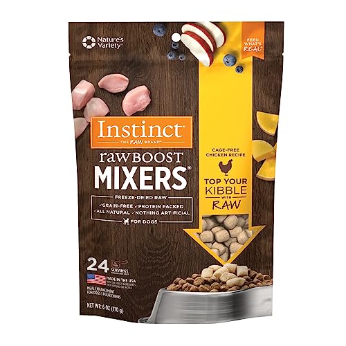 Instinct gefriergetrocknete Raw Boost Mixer Getreide Free Rezept alle Natural Hund Lebensmittel Topper von der Natur Vielzahl von Nature's Variety