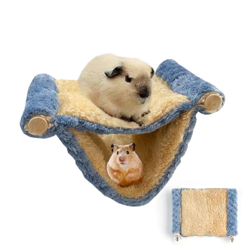 InteDesign Verbesserte Hamster-Hängemattenhaus, doppellagig, für Hamsterbett, Käfig-Hängematte, Maus, Ratten, Hängeschaukel, doppellagig, Haustierkäfig-Hängematte, Ratten-Hängematten für Käfig, von InteDesign