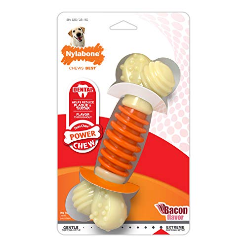 Nylabone, Extreme Zahnpflege Kauspielzeug für Hunde, Multitextur, Kauspielzeug für stark kauende Hunde, Für Hunde bis zu 23 kg und darüber von Nylabone