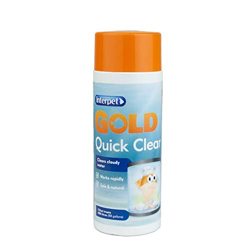 Interpet Gold Quick Clear für Goldfischschalen, Aquarien, reinigt trübes Wasser, 125 ml von Interpet