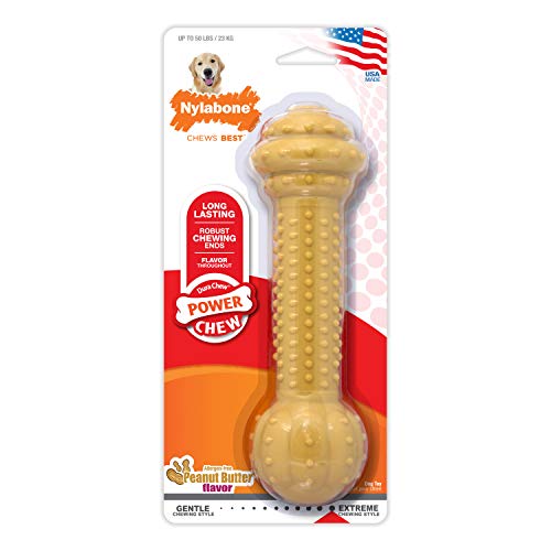 Interpet NBC905PEU Kauspielzeug aus Nylabone für extreme Kauer, Halfter, Erdnussbutter, Größe XL von Nylabone