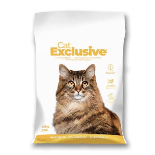 Intersand Cat Exclusive Katzenstreu für alle Rassen Katzen, schaufelbar, geruchlos, klumpend, benutzerfreundliche Lösung für alle Katzenbesitzer, neue Verpackung, 10 kg Beutel von Intersand Cat Exclusive