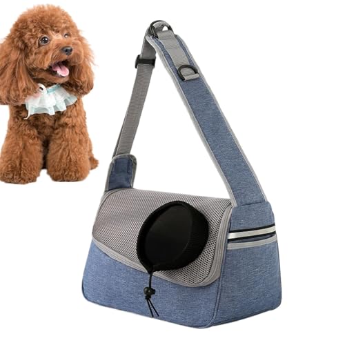 Breathable Dog Carry Sling, Shoulder Pet Carrier with Storage Pocket, Small Dog Carrier for Cats and Puppies, Comfortable Sling for Pet Travel, Walking, and Outdoor Adventures von Iouyjiu