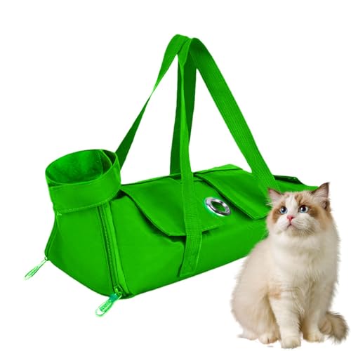 Cat Bag Carrier, Multipurpose Pet Carrying Bag, Ergonomic Pet Carrier, Portable Cat Carrier, Cat Hiking Carrier, Walking Cat Carrier, Travel Cat Carrier, Nylon Pet Carrier for Hiking, Walking, Travel von Iouyjiu