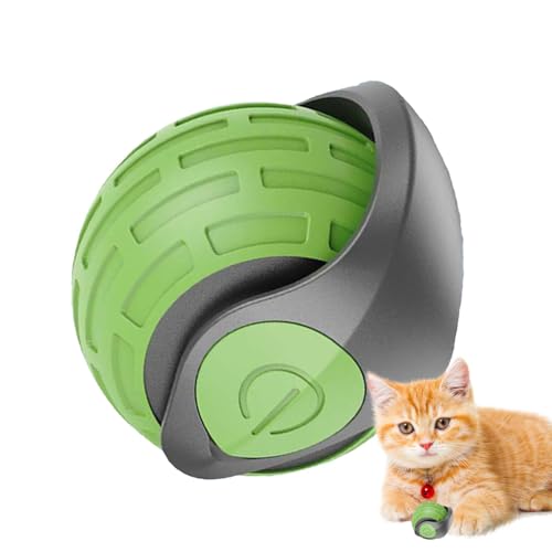 Iouyjiu Automatic Rolling Cat Ball, Rechargeable Cat Toy Ball, Interactive Motion Activated Cats Toys, Indoor Smart Interactive Cat Toys 1.97x1.97 for Indoor Cats, Kittens (Blue, Red, Green) von Iouyjiu