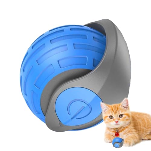 Iouyjiu Automatic Rolling Cat Ball, Rechargeable Cat Toy Ball, Interactive Motion Activated Cats Toys, Indoor Smart Interactive Cat Toys 1.97x1.97 for Indoor Cats, Kittens (Blue, Red, Green) von Iouyjiu