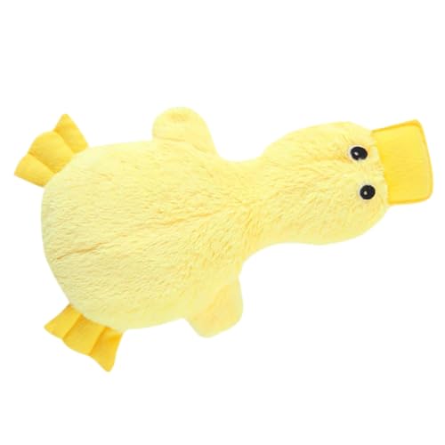 Iouyjiu Dog Chew Toy, Plush Duck Puppy Toy, Soft Squeaky Companion, Durable Biting and Pulling Fun, for Indoor and Outdoor Adventures Dogs, 37x24x5cm 150g Yellow Blue Pink von Iouyjiu