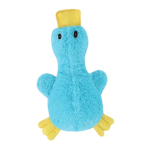 Iouyjiu Dog Chew Toy, Plush Duck Puppy Toy, Soft Squeaky Companion, Durable Biting and Pulling Fun, for Indoor and Outdoor Adventures Dogs, 37x24x5cm 150g Yellow Blue Pink von Iouyjiu