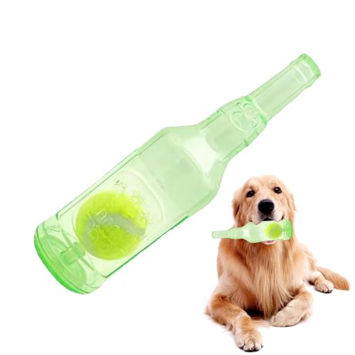 Iouyjiu Dog Toy Bottle, Interactive Squeak Toy, Teething Puppy Bottle with Floating and Lightweight Design for Versatile Play Indoors Outdoors or Even in Water, 1 Piece von Iouyjiu