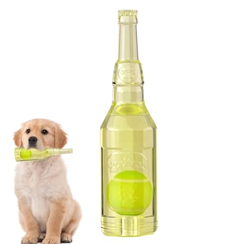 Iouyjiu Dog Toy Bottle, Interactive Squeak Toy, Teething Puppy Bottle with Floating and Lightweight Design for Versatile Play Indoors Outdoors or Even in Water, 1 Piece von Iouyjiu