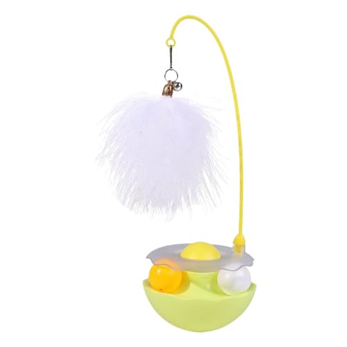 Iouyjiu Interactive Cat Feather Toys, Pet Toy with Exercise Balls, Teaser Bells Cat Toy, Interactive Kitten Toys with Safe and Non Toxic Materials for Indoor Cats and Kittens (1 Piece) von Iouyjiu