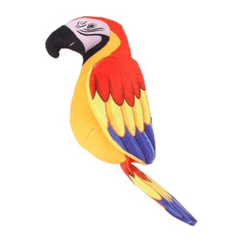 Iouyjiu Interactive Chirping Bird Toy, Durable Plush Parrot Toy, Realistic Cat Chew Toy, Cat Toy for Keeping Cats Entertained and Engaged While Satisfying Teething and Chewing Instincts von Iouyjiu