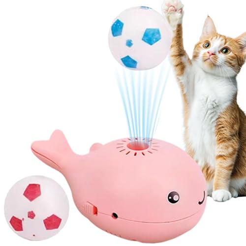 Iouyjiu Interactive Electric Whale Floating Ball Cat Toy | Motion Activated Rolling Ball for Cats, Fun Indoor Cat Toy for Active and Exercise, Kittens and Adult Cats of All Breeds von Iouyjiu