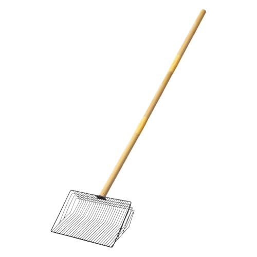 Iouyjiu Metal Chicken Poop Scooper, Detachable Long Handle Sifting Shovel, Heavy Duty Poop Shovel, Chicken Coop Rake, Poop Cleanup Tool, Versatile Animal Poop Scooper for Chicken, Cat, Sheep Cleanup von Iouyjiu