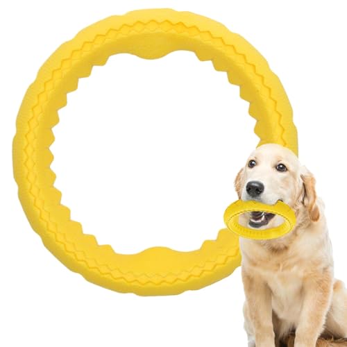 Iouyjiu Rubber Chew Toy, Chewing Teething Toy, Biting Training Toy, Interactive Dog Toy, Pet Chew Toy, Durable Training Toy for Pets, Soft Rubber Dog Toy Ring For Medium And Large Dogs von Iouyjiu