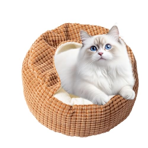 Iouyjiu Rundes Hunde-Nestbed | Kitten Rest Beds Cave – Pet Resting House Pet Supplies Schlafbett für kleine mittelgroße Hunde Katze von Iouyjiu