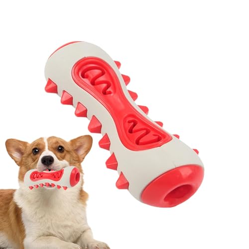 Iouyjiu Teeth Cleaning Toy für Puppies, Toothbrush Dog Chew Toys, sicheres Kauspielzeug für Hunde, Puppy Dentals Health Zubehör, 5,71 x 1,02 cm, für drinnen und draußen (Rot, Gelb) von Iouyjiu