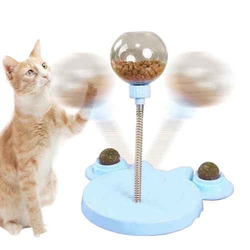 Iouyjiu Treats Ball Feeder, Interactive Pet Feeder Toy, Cat Treat Dispenser, Dog Food Puzzle with Slow Dispensing Feature for Cats and Small Dogs, 6.69x8.27x9.65 Inches von Iouyjiu