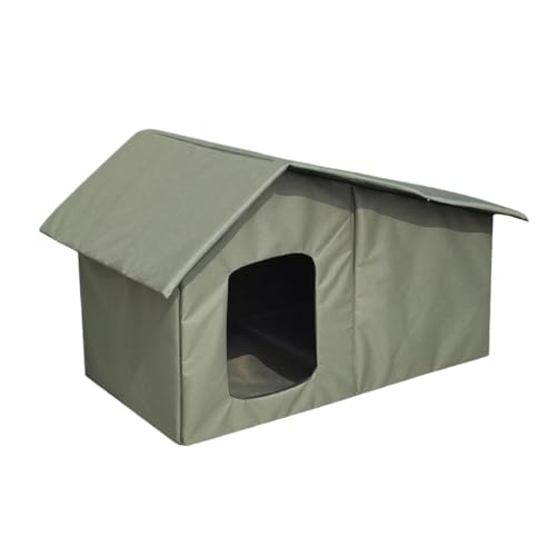 Iouyjiu Weatherproof Warm Cat Bed, Waterproof Dog House, Removable Roof Cat Shelter, Insulated Kitten Cave, Feral Cat Shelter, Cozy Outdoor Cat Bed, Comfortable Puppy Shelter for Feral Cat Puppy von Iouyjiu