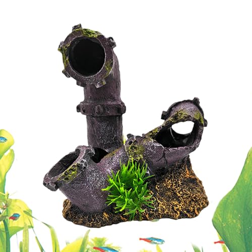 Kleine Aquarium-Dekoration, realistisches Fischtank-Simulationsornament für Zuhause und Büro, Landschaftsdekoration für Hotel, Wohnzimmer und Tabletop Aquarien, einzigartiges Fischtank-Zubehör von Iouyjiu