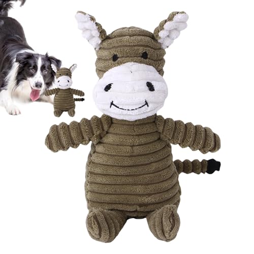 Plush Donkey Squeaky Dog Toy, Chew Interactive Dog Toy for Puppies, Soft Plush Dog Squeak Toy, Stimulating Fun for Dogs, Ideal for Boredom Relief, Safe, Engaging Pet Supplies for Small Medium Breeds von Iouyjiu