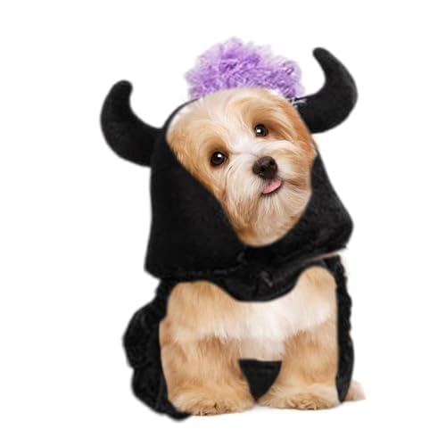 Puppy Halloween-Kostüme, Katze, Cloak Witch Hat, skin-Friendly Dog Kostüme, Halloween, Hundekleidung, Witch Dog Kostüm, bequeme Hundekostüme für Halloween, Party, Fotografie von Iouyjiu