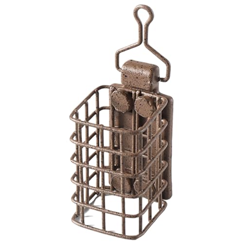 Square Carp Bait Holder, Stable Fishing Feeder Basket, Carp Fishing Bait Cage, Catfish Bait Holders for Fishing, Freshwater Bait Cage for Fishing, Saltwater Fishing Feeder Basket, Fishing Bait Holder von Iouyjiu