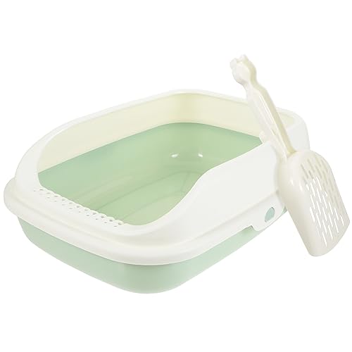 Ipetboom 1 Set-Box Katzentoilette Katzenkotheber Kätzchen Saubere Toilette Hasenstreu-Toilette Trainingstoilette Für Katzen Behälter Für Katzenstreu Spritzfest Plastik Hündchen Reisen von Ipetboom