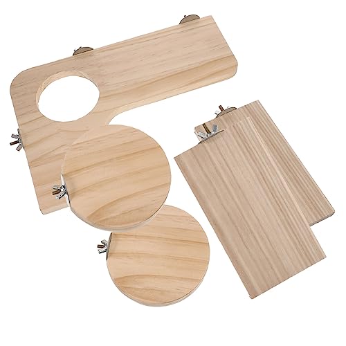 Ipetboom Pet Jumping Plattform Set Holz Eichhörnchen Klettern Bord Papagei Sprungbrett für Den Innenbereich von Ipetboom