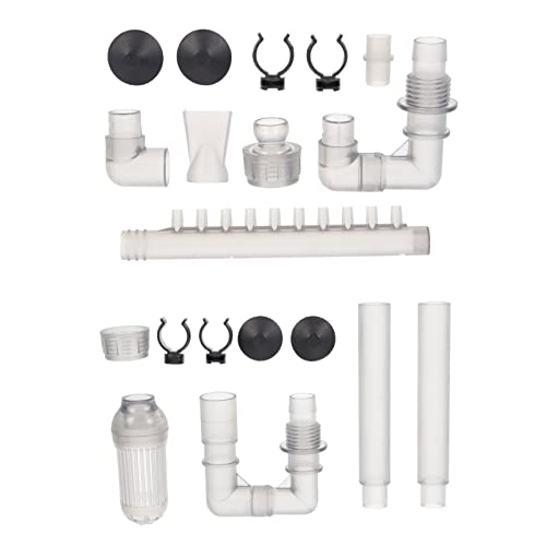 Ipetboom 1 Set Sanitärarmaturen Aquarium Auslass Ersatz Tank Filter für Tank Wasserrohr Aquarium Wasserzufluss Zubehör Aquarium Ansaugwassergehäuse Filter ABS Aquarium Kunststoffrohr von Ipetboom