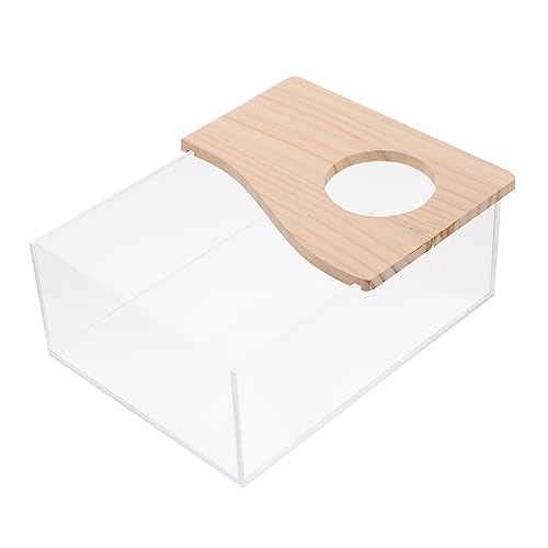 Ipetboom Hamster Sand Bad Box Haustiere Toilette Acryl Badewanne Hamster Badezimmer 20x15x8cm von Ipetboom