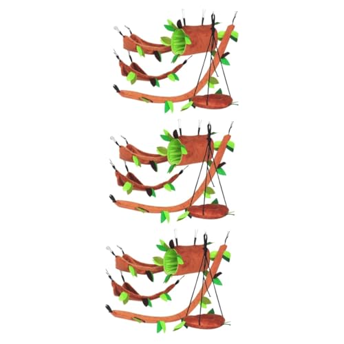 Ipetboom 15 STK Hündchenspielzeug Hamsterspielzeug zum Aufhängen Hasenspielzeug Spielzeuge Hamster-Plüsch-Seilbahn Hamster Schaukel Spielzeug Haustier Hängematte Chinchilla die Schaukel von Ipetboom