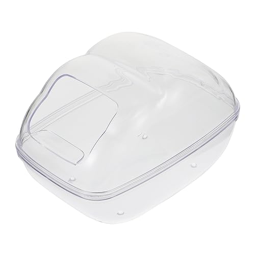 Ipetboom 1Stk Hamster Toilette kleines Tier Hamster Sauna Zimmer Haustier Badewanne Badebecken für Meerschweinchen Heimtierbedarf Erdfarben Kleine Tiere Hausratte Container Sandbad Plastik von Ipetboom