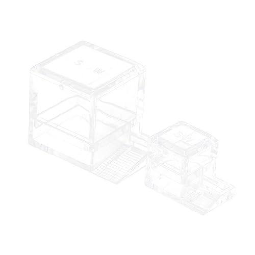 Ipetboom Minibehälter 2St Ameisen Wasser fütterung gerät Wasser Trinkschale Schildkrötenschale Tier Wassernapf für Ameisen Mini-Ameisen-Wasserschale tragbar Zubringer Acryl Terrarium von Ipetboom