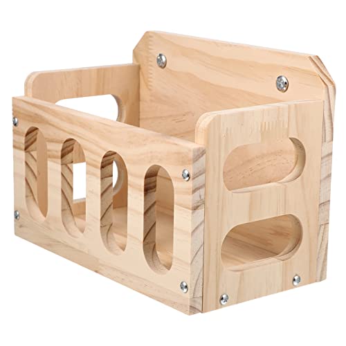 Ipetboom 2St Futterstelle für Kaninchen Rack-Kaninchen Hasenfutterautomat aus Holz Kaninchenheuraufe Heuhalter für Hasen Hasenbehälter Kaninchenkäfigzubehör hohl Zubringer Lagerregal von Ipetboom