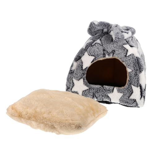 Ipetboom Bett 2St Hamsternest Hamster Holzrad Hamster Schlafsack Stoffhase meerschweinchen lebensraum Schlafhaus für Ratten Jurte Haustierbett Meerschweinchen-Nest Hamsterhaus der von Ipetboom