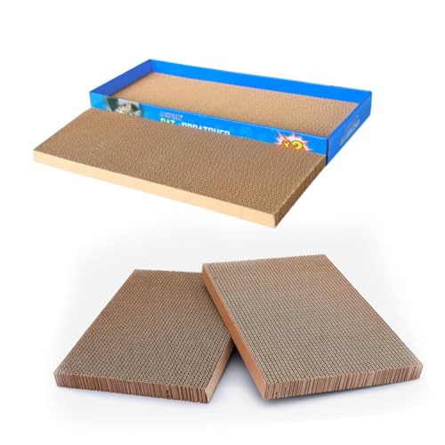 Ipetboom 2St Katzenkratzbett flaches Spielzeug Krallenplatte für Katzen Katzenspielzeug Spielzeuge Spielzeug aus Wellpappe Katzenfangplatte Kombipaket kratzbaum für Katzen Knoten Wellpapier von Ipetboom