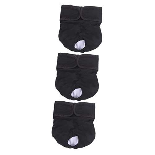 Ipetboom 3Pcs Haustiere Shorts Dekorative Katze Wraps Hitze Haustier Welpen Mädchen Windel Flexible Höschen Kostüm Periode Kätzchen Hose Outdoor Schwarz Trainingshunde Höschen Für von Ipetboom