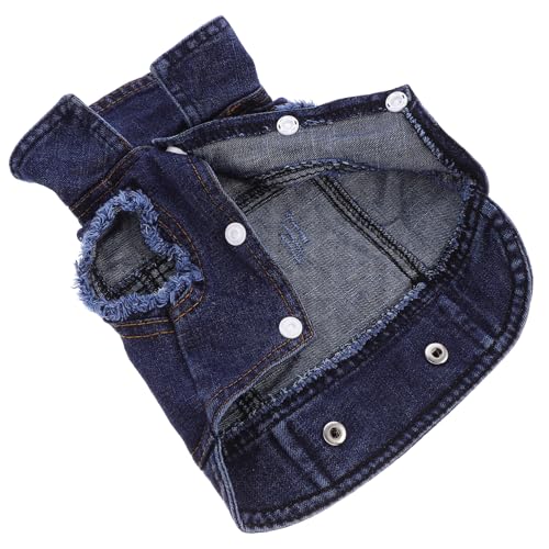 Ipetboom 3St Jeans Overall Kleidung Bekleidung für Bichon Pudel Hundehose mit Riemen der Hund Band von Ipetboom