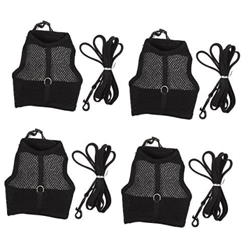 Ipetboom 4 Sets Mesh Atmungsaktive Bunny Weste Leine Traktion Seil Set Katze Für Outdoor von Ipetboom