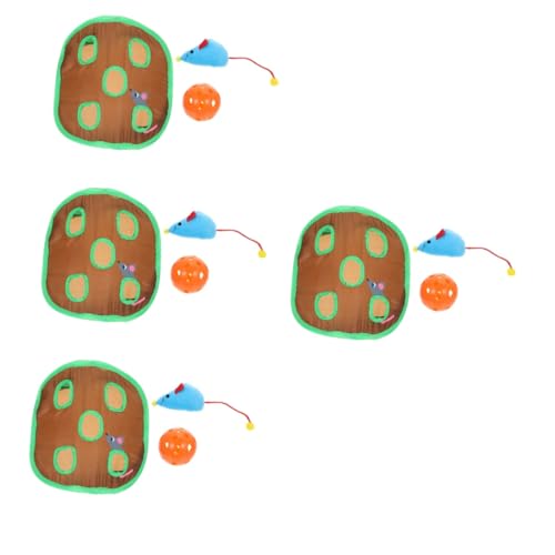 Ipetboom 4 Sätze Katzen Spielzeug Kätzchen-tunnelspielzeug Bidoof-plüsch Kätzchenspielzeug Für Wohnungskatzen Katzentunnel Hundetür Katzentür Katzenspielzeug Die Mäuse Fangen von Ipetboom