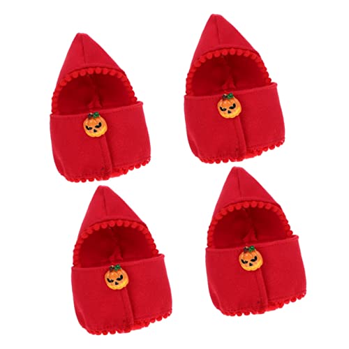 Ipetboom 4 Stück Halloween-Hut Hamster Pullover Für Kaninchen Krippendekoration Kaninchen-Outfits Katzengeburtstagsfeierhut Party Süßer Hut Hasenpullover Tier Baumwolle Meerschweinchen von Ipetboom