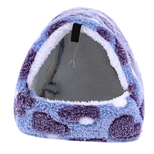 Ipetboom 4 Stück Hängematte Für Hamster Kaninchenzubehör Bett Für Kleine Haustiere Mit Aufhänger Igelkäfig Aus Fleece Hamster-aktivitätsspielzeug Flanell Baumwolle Eichhörnchen Schlafsack von Ipetboom