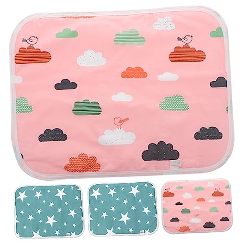 Ipetboom 4 Stück Pet Pinkelmatte Meerschweinchen- -Pads Rattenstreu Pee Pads Kleine Hundepipipads Hamsterschaleneinlage Hamster- -Pads Kleines Haustier Reine Baumwolle Baby Atmungsaktiv von Ipetboom