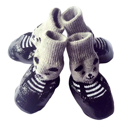 Ipetboom 4 Stück Chihuahua-Schuhe Hundesocken Für Kleine Hunde Hundesocken Für Große Hunde Socken Mit Haustiergriff Socken Für Katzen Welpensocken -socken Griffigkeit Kleiner Hund von Ipetboom