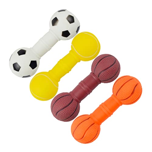 Ipetboom 4 Stück Hundespielzeug Welpenbedarf Welpenspielzeug Beißspielzeug Für Welpen Quietschende Spielzeuge Für Haustiere Kauspielzeug Für Welpen Zum Zahnen Kätzchen Hündchen Vinyl von Ipetboom