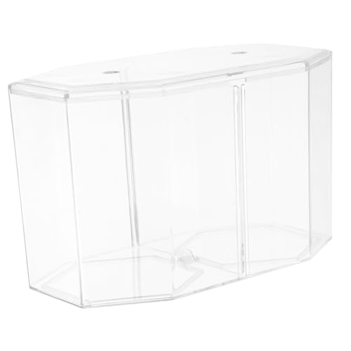 Ipetboom Aquariumzubehör 4er-Box Achteckiges Aquarium Tischleuchte Betta-Panzer Acryl Garnelenbecken Aquarium Fischbecken von Ipetboom