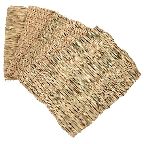 Ipetboom 5st Kleines Rattenhamsterbett Kaninchen-kauspielzeug Hasen-schlafunterlage Kleines Tier Nestmatte Für Haustiere Kaninchen Gewebtes Bett Kleine Tiermatte Warm Halten Gras Sommer Pad von Ipetboom