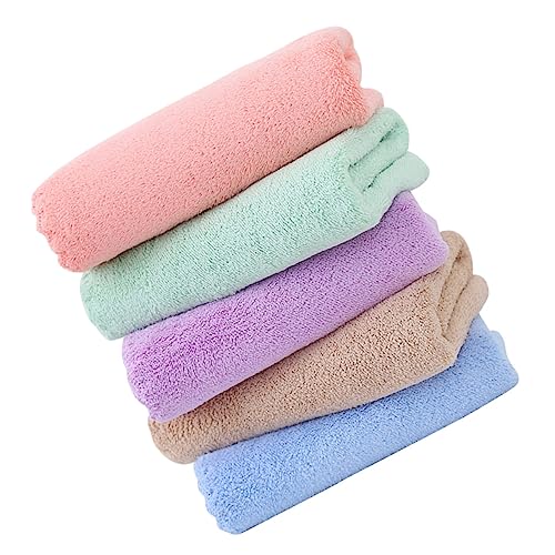 Ipetboom 5St Badetuchmatte für Haustiere weiche Hamsterdecken Haustier Pee Pads Kaninchen Pads Hunde Matte Fleece pad schnelltrocknend Lieferungen Wurf Meerschweinchen Kleine Tiere Flanell von Ipetboom