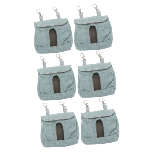 Ipetboom 6 STK Kleidersack Feeder für Kaninchen Futterbeutel für Hasen Stoffbeutel Kaninchenkäfig meerschweinchen Tasche Futterautomat für Haustierkäfige Hamster Container kleine Tasche Heu von Ipetboom